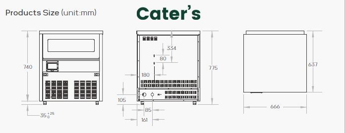 Bullet Ice Machine 55 KG